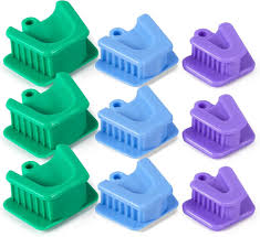 <p>rest and relax jaw muscles aka “bite block” </p>