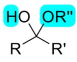 <p>Hemiketal/Hemiacetal</p>