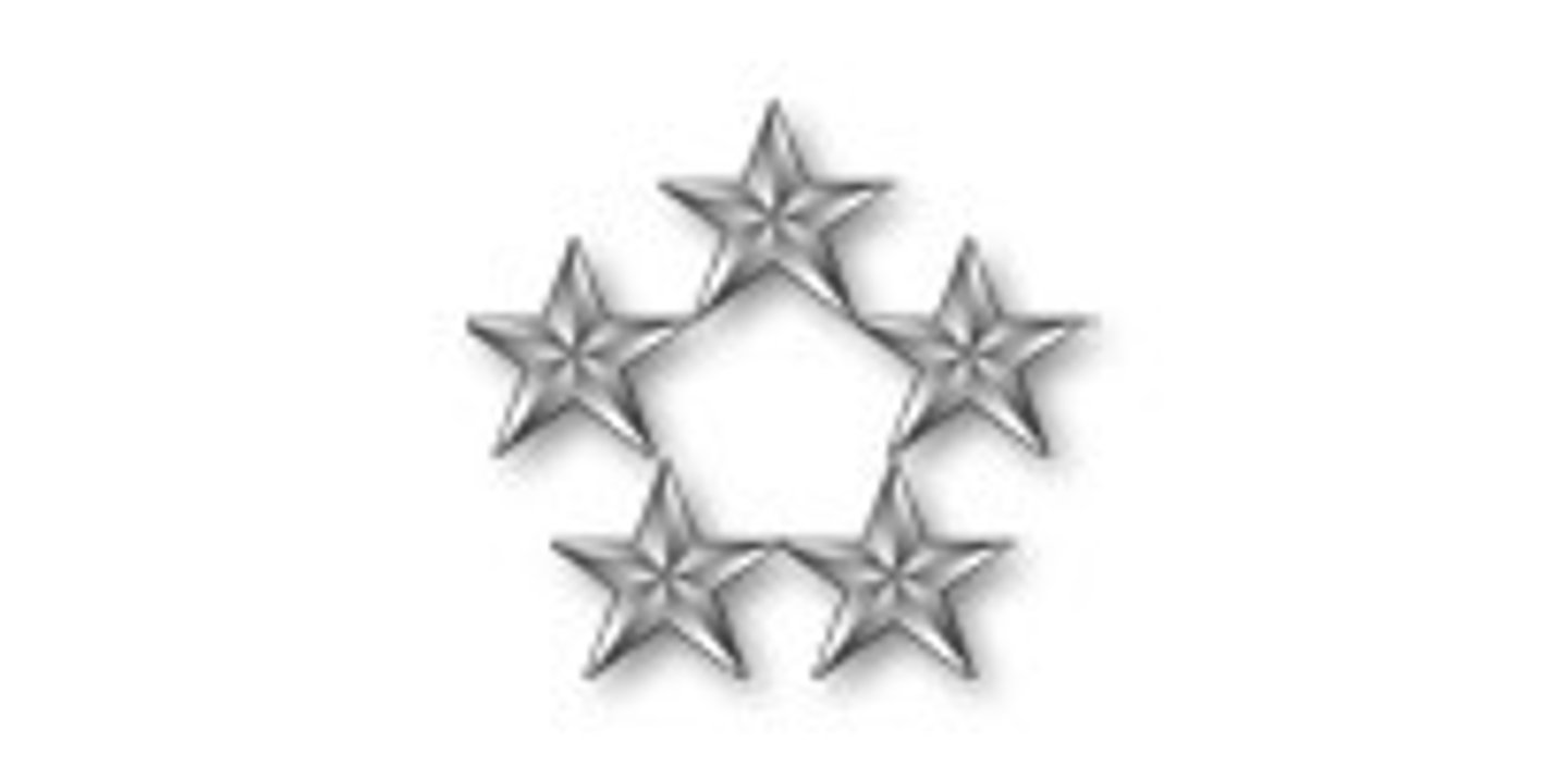 <p>Special Five silver stars (Army)</p>