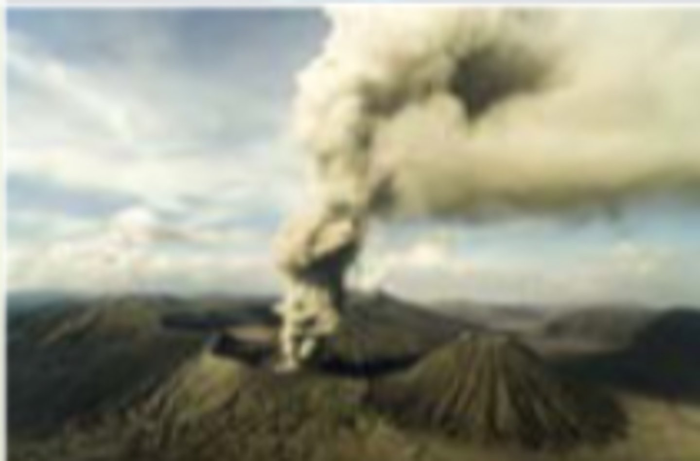 <p>een vulkanisch landschap</p>