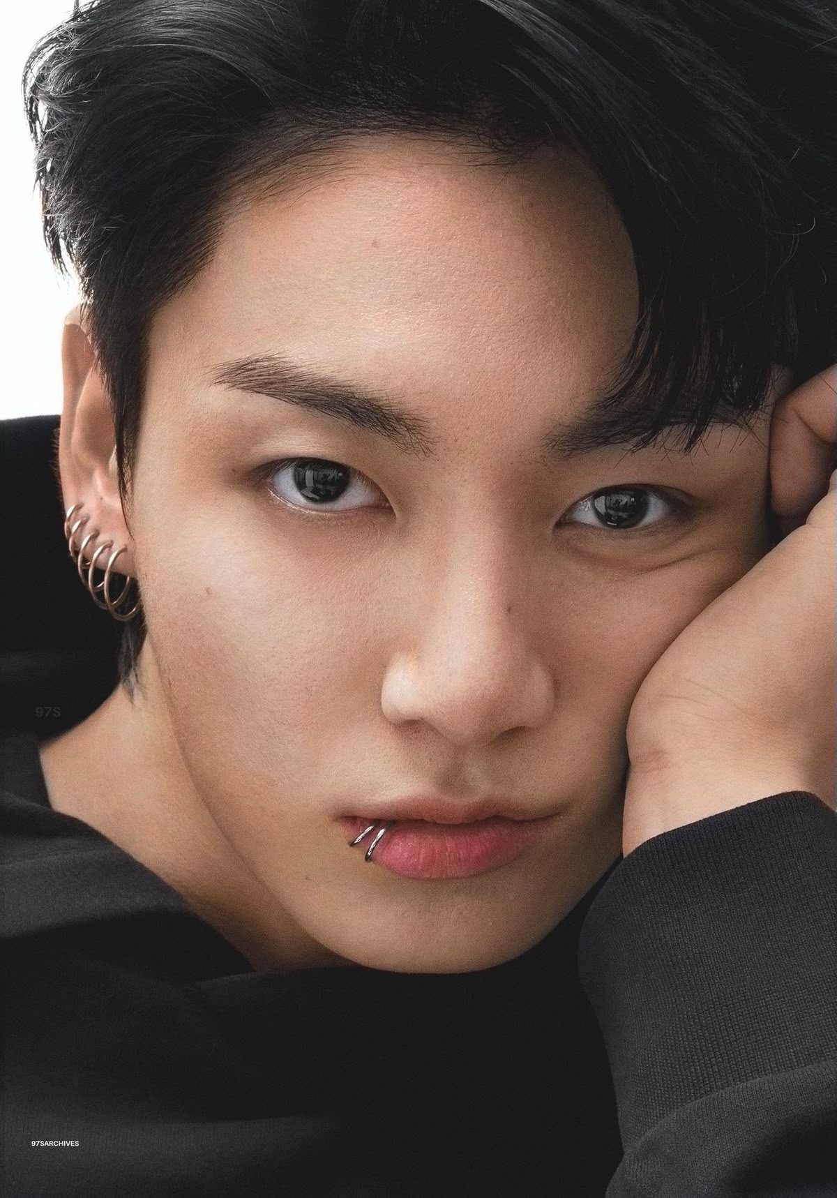 <p>lip piercing </p>