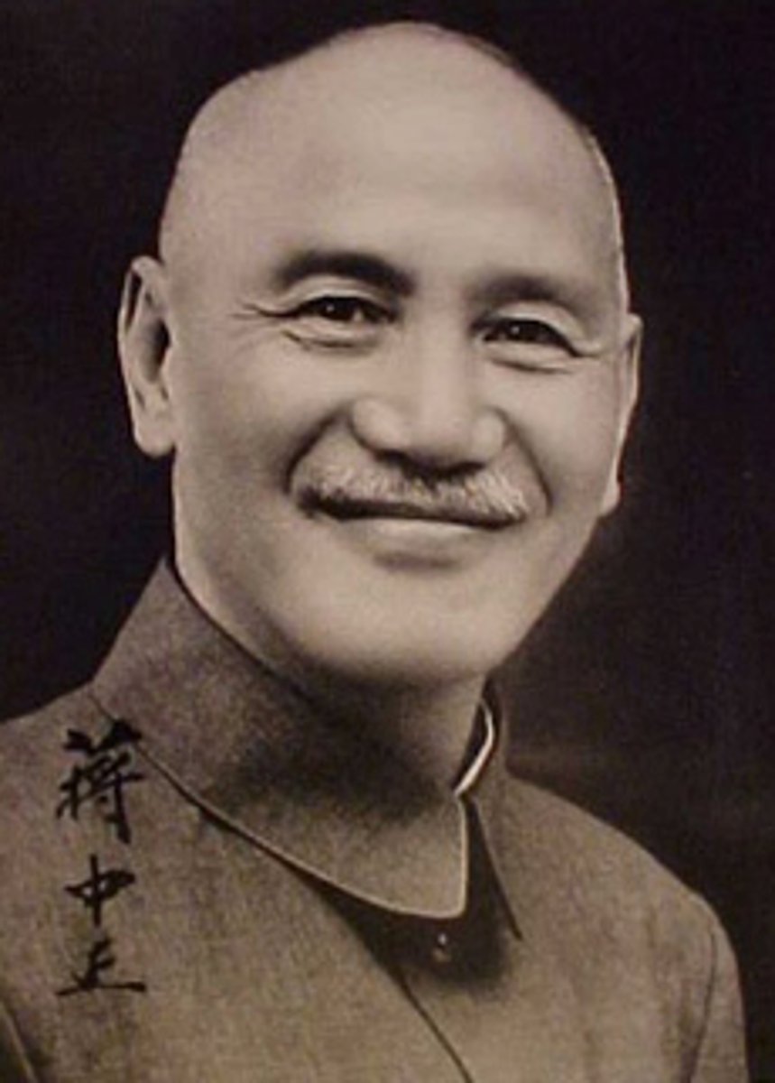 <p>General and leader of Nationalist China after 1925. Although he succeeded Sun Yat-sen as head of the Guomindang, he became a military dictator whose major goal was to crush the communist movement led by Mao Zedong.</p>