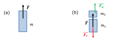<p>What equation describes the combined motion of the engine and cabin?</p>