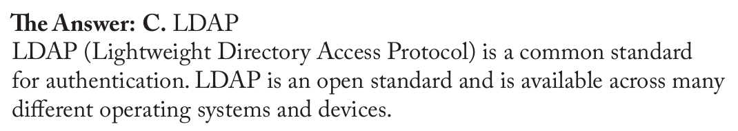 <p>LDAP</p>