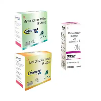 <p>Metropet Tablets and Oral Suspension</p>