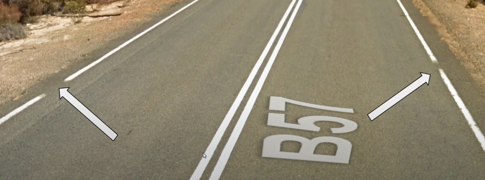 <p>Gaps in outer roadlines</p>