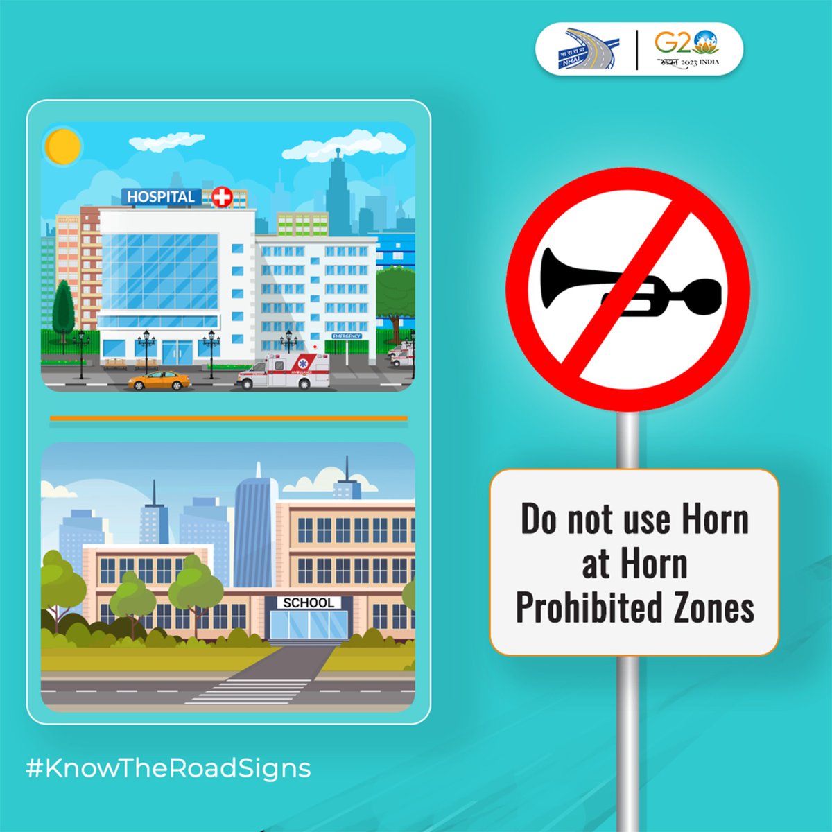 <p><strong>Yes</strong>, avoid blowing the horn near hospitals.</p>