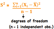 <p>Average/expected deviation from the mean </p><p>Square root of sample variance = sample SD</p>