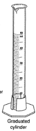 <p>Used to measure liquid volumes; read at the bottom of the meniscus.</p>