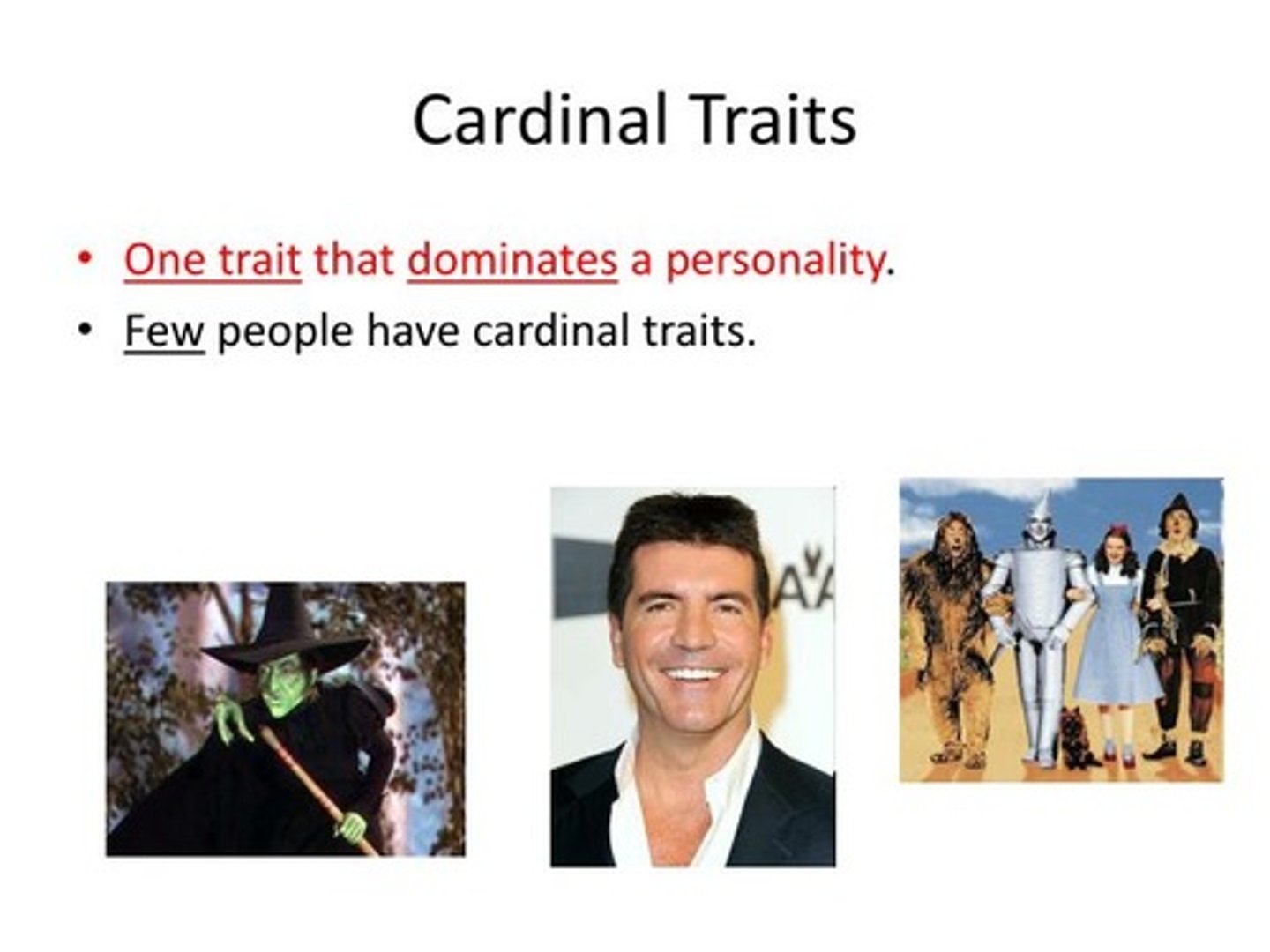 <p>(C) Cardinal Trait</p><p>Cardinal Traits are traits that we are most known for and that most closely define us. This is the case with Jackie.</p>