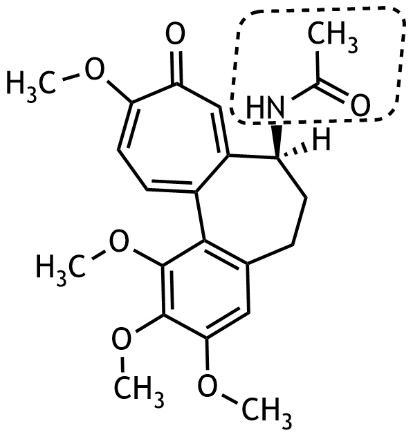 <p>26. The alkaloid colchicine, a mitosis inhibitor, is found in the autumn crocus (Colchicum autumnale) and is one of the therapeutic options for acute gout attacks. It has the following chemical structure: </p><p>Which class of compounds is shown in the dashed box?</p><p>A. Amide</p><p>B. Imide</p><p>C. Imine</p><p>D. Primary amine</p><p>E. Tertiary amine</p>