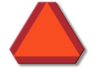 <p><strong>An orange triangle with red borders like this sign means:</strong></p>