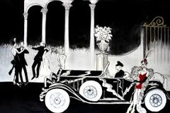 (n.) decline, decay, or deterioration; a condition or period of decline or decay; excessive self-indulgence

Picture: The Roaring 20's was a time marked by self-indulgence and corruption.

synonyms: degeneration, corruption 

antonyms: rise, growth, development, maturation