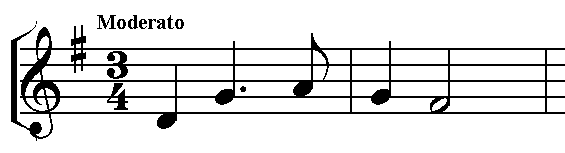 <p>What does 'moderato' mean?</p>