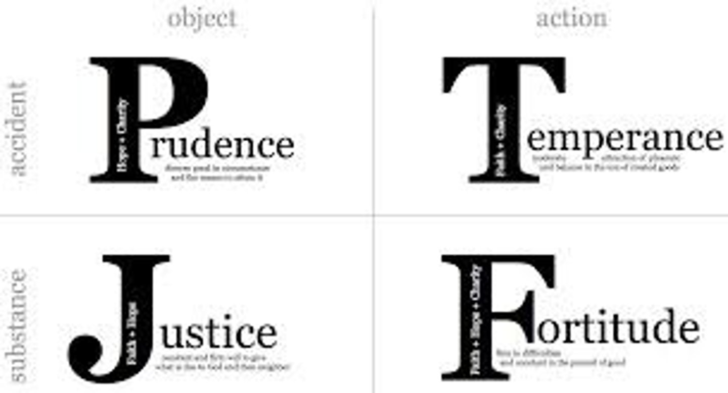 <p>un valor, vigor, bondad</p>