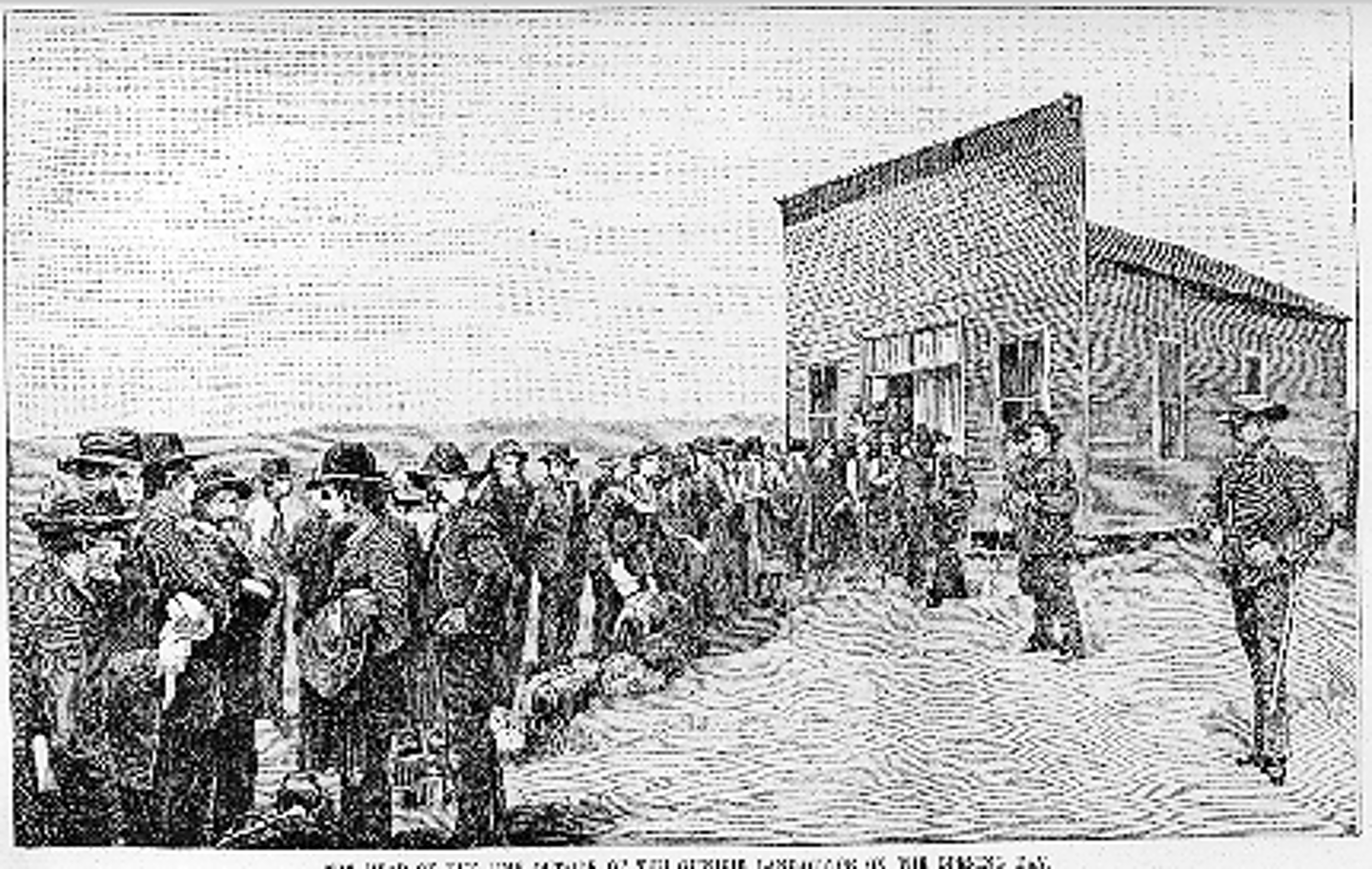<p>The government continued to pass pass other laws to encourage people to settle to the West. In 1889, THIS offered a major land giveaway. This led thousands of settlers to claim 2 million acres in less than 24 hours.</p>