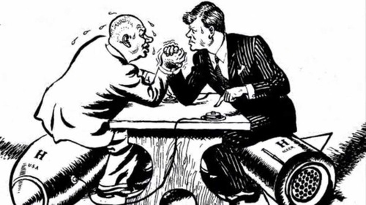 <p>The Soviet Union was secretly building nuclear missile launch sites in Cuba, which could have been used for a sneak-attack on the U.S. The U.S. blockaded Cuba until the U.S.S.R. agreed to dismantle the missile silos.</p>