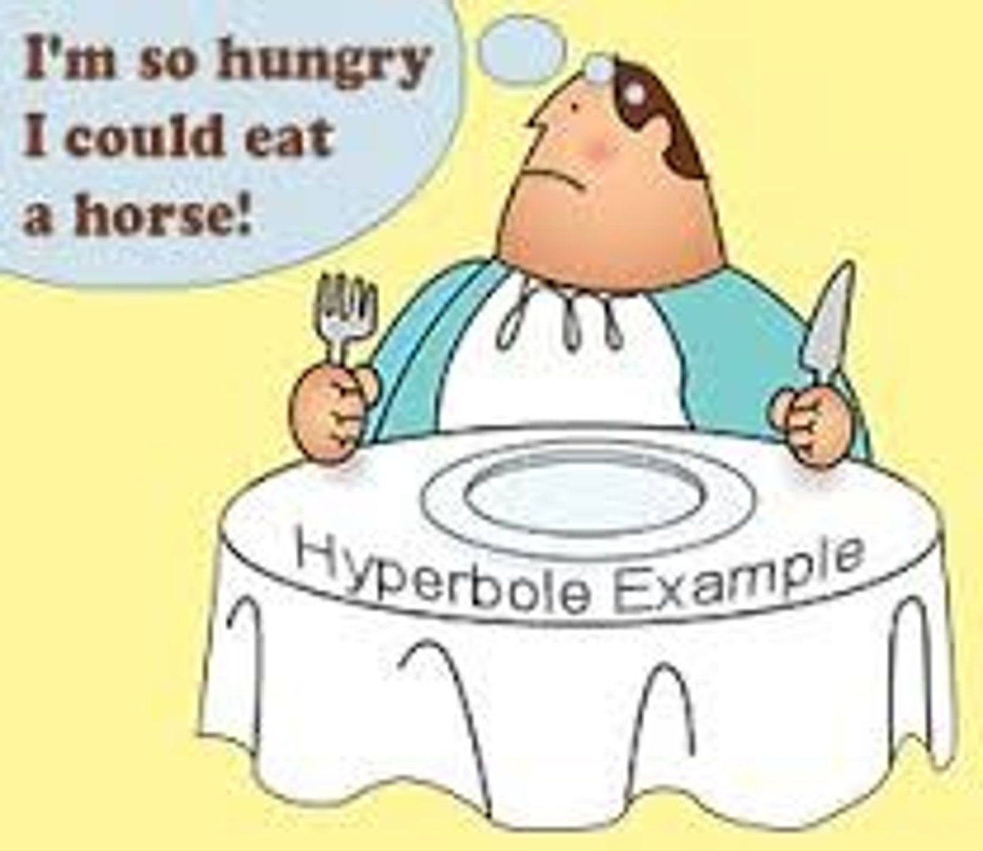 <p>exaggerated statement used to highlight and idea or feeling</p>