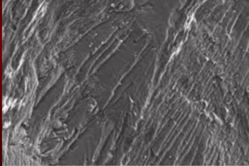 <p>rupture along specific crystallographic planes</p><p>rupture path travels through grains</p><p>moderate strength</p><p>occur due to shear failure</p>