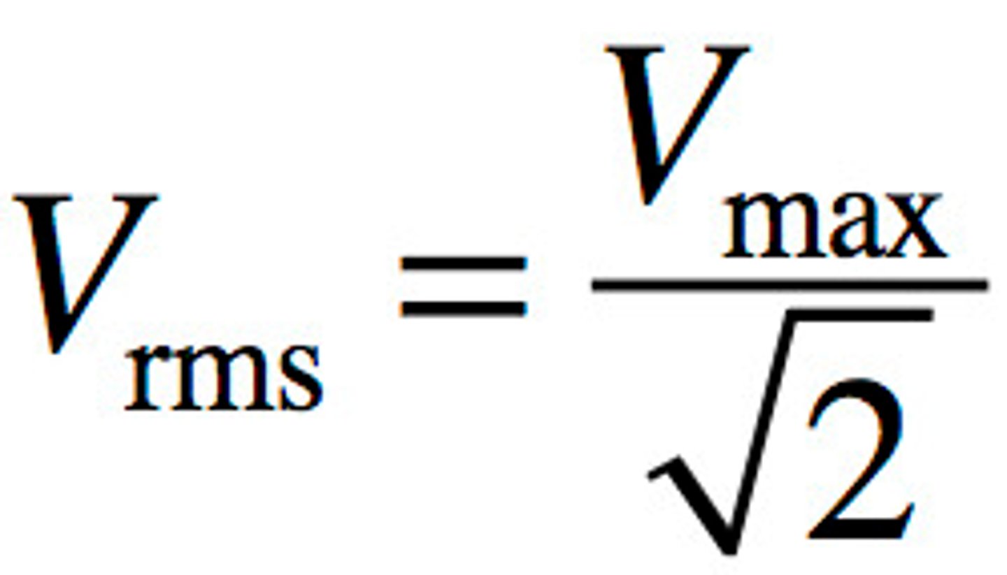 <p>another term for RMS (root mean square) voltage</p>