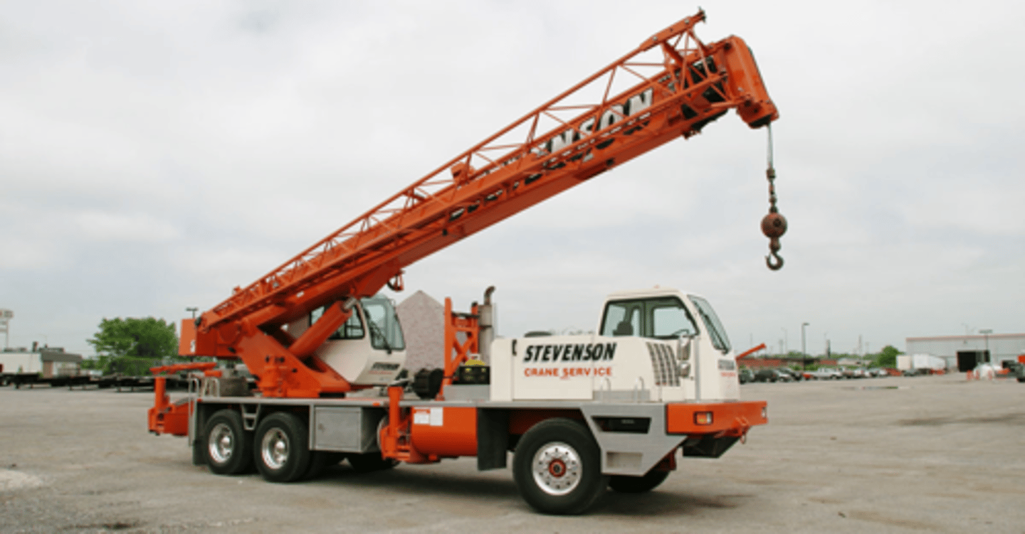 <p>is mounted on a truck frame so that it can be driven in the site</p>