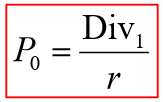 <p>Assume that company pays a constant dividend forever</p><ul><li><p>PV of a perpetuity</p></li></ul><p></p>