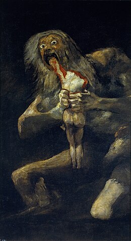 <p>saturn devouring one of his children, spain</p>