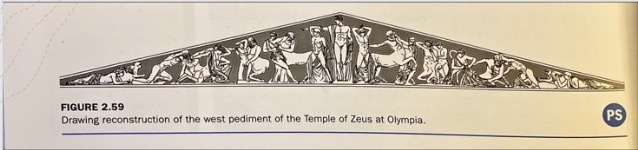 Pediments of the Temple of Zeus at Olympia: West - Centauromachy