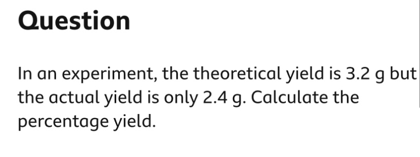 <p>Work out the answer</p>