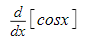 <p>Derivative of cosx</p>