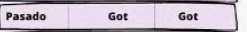 <p>got</p>