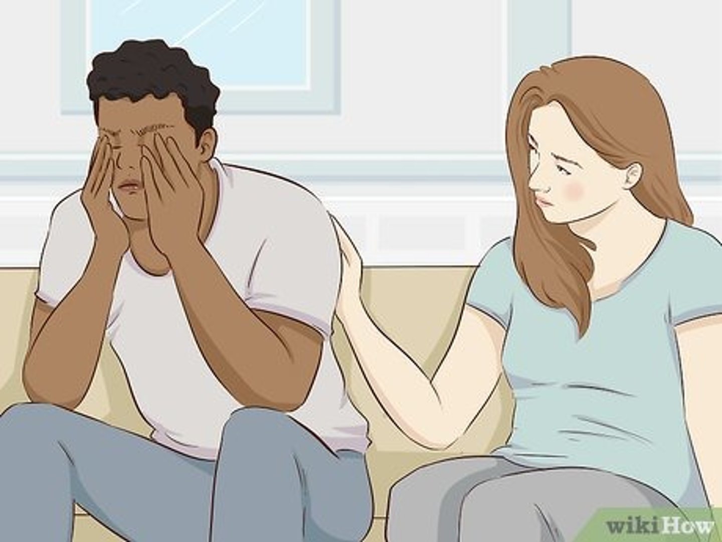 <p>to comfort someone</p>