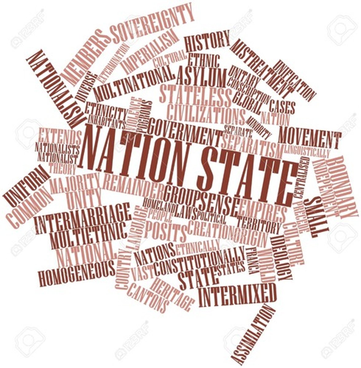 <p>when did the idea of the "nation-state" first become common</p>