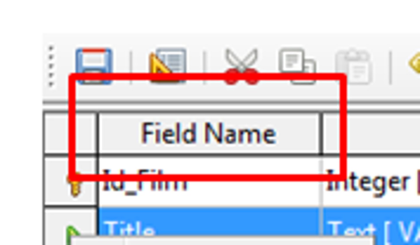 <p>What is the name of this area that would be used in a database?</p>