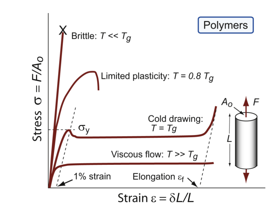 <p>dependent on temperature; high temp breaks the intermolecular bonds easily </p>