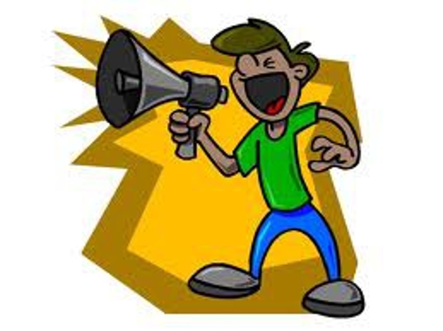 <p>I shout</p>