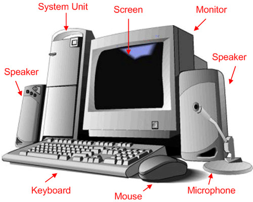 <p>The physical elements of a computer system</p>