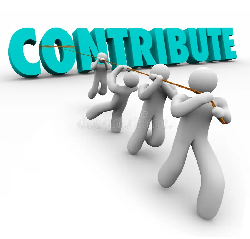 <p>to contribute</p>