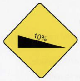 <p>Descent Warning (Descending a Steep Hill)</p>