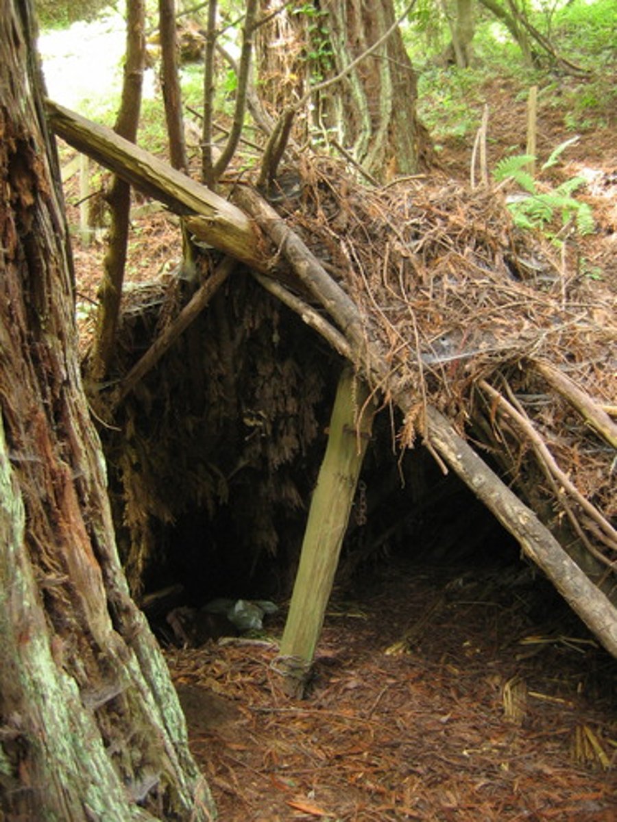 <p>often erected against the wall of a cave</p>