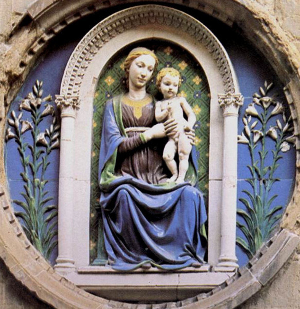 <p>He was born in Florence (1400); successful goldsmith and sculptor; he proposed to himself the question of producing his works in baked clay, covered with a glazing, as a substance more flexible and quite as durable as the marble itself; first discovery is the stanniferous enamel, the hardest then in use; credited to be the one to raise the production of majolica from a craft to high art in Italy (applying majolica to sculpture)</p>