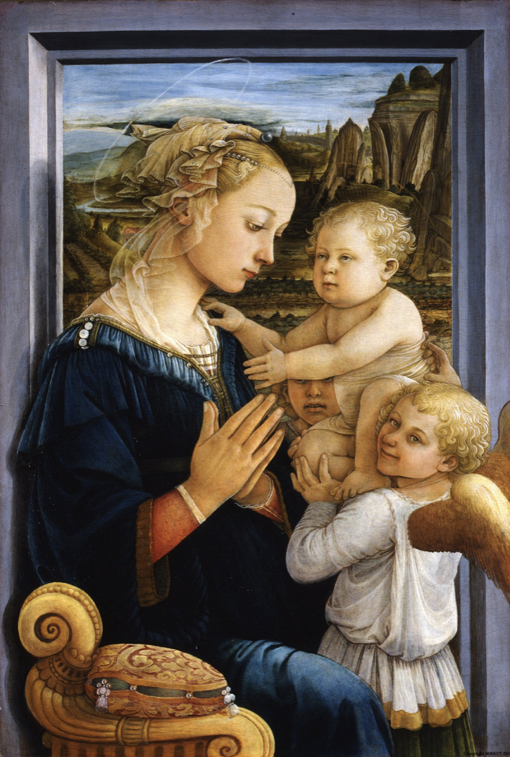 <p>“Madonna and Child with Angels”</p>