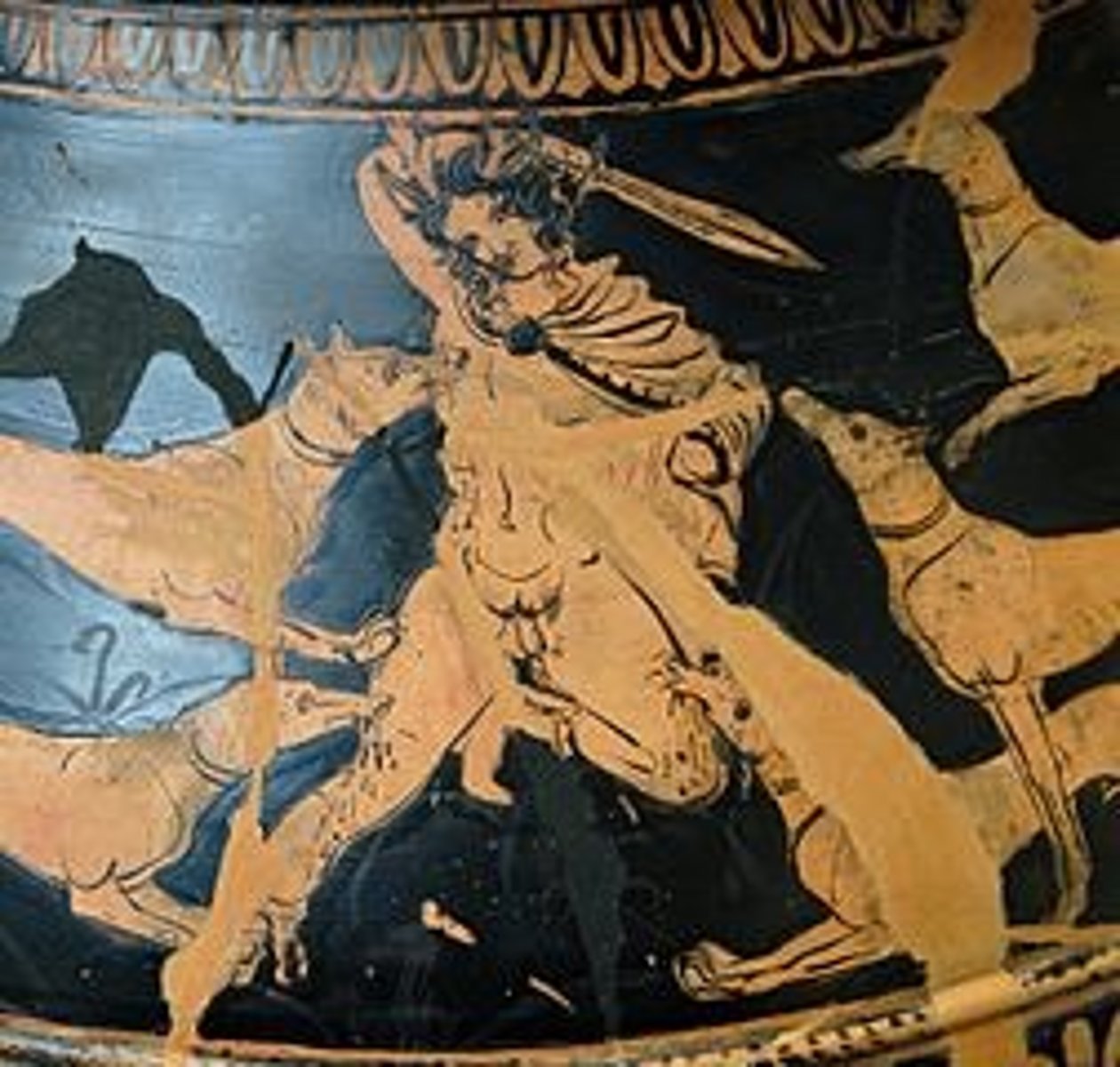 <p>A double-edged sword used by ancient Greek hoplites. It was originally (for Spartans) 30 cm in length, during the Greco-Persian Wars. The Xiphos was the standard sword form for most hoplites, but Spartans preferred to use an even shorter sword.</p>