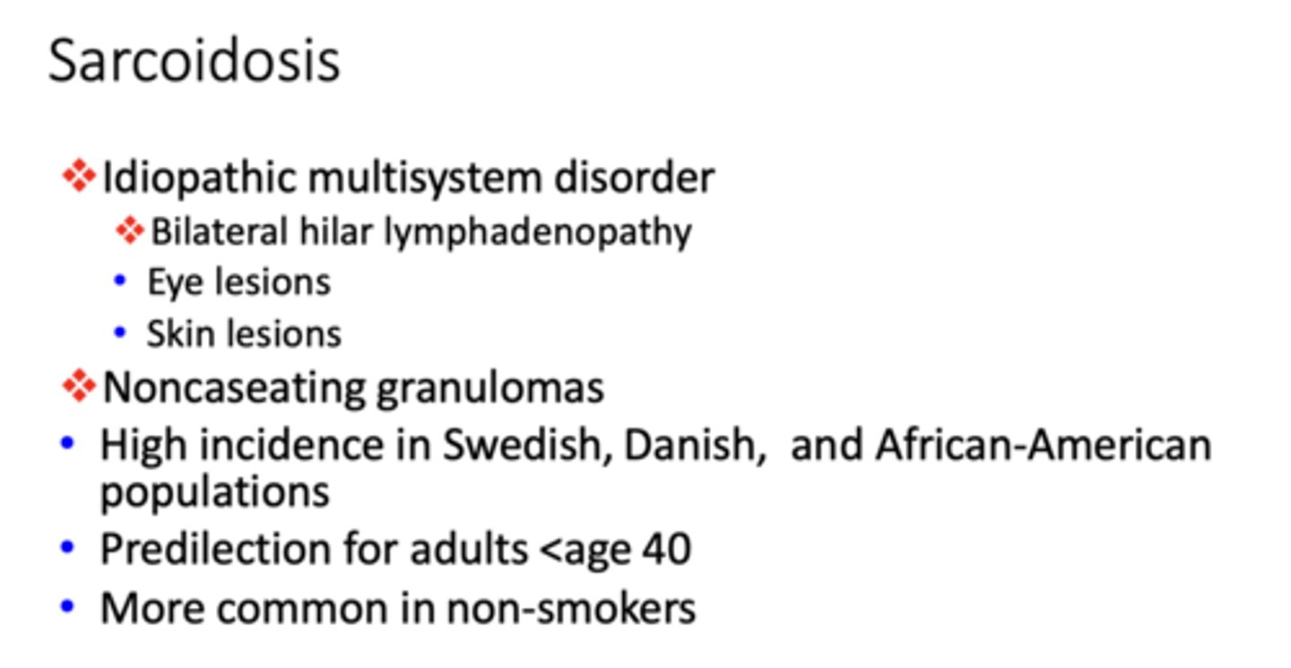 <p>Sarcoidosis</p>