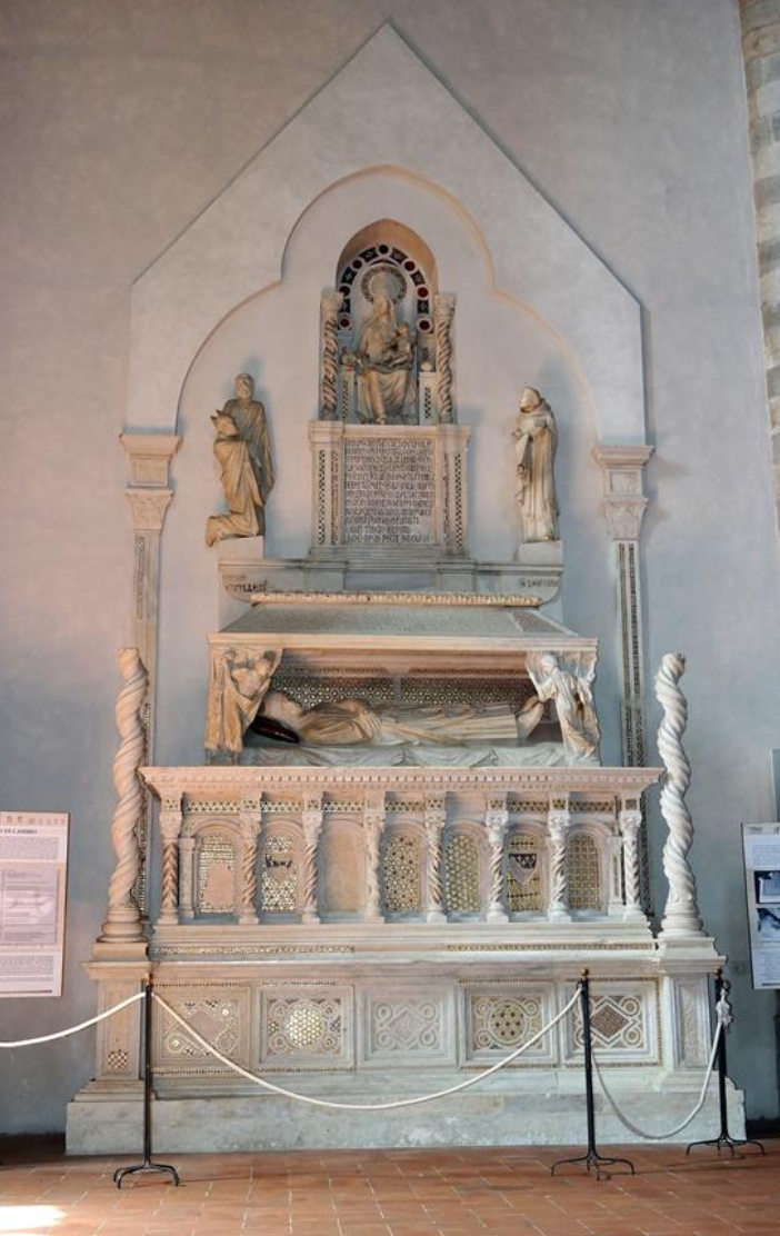 <p>Tomb monument of Cardinal Guillaume de Braye (1282)</p>