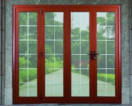 <p>A pair of casement windows <strong>extending to the floor</strong> and serving as a doorway, esp. from a room to an outside porch or terrace.</p>