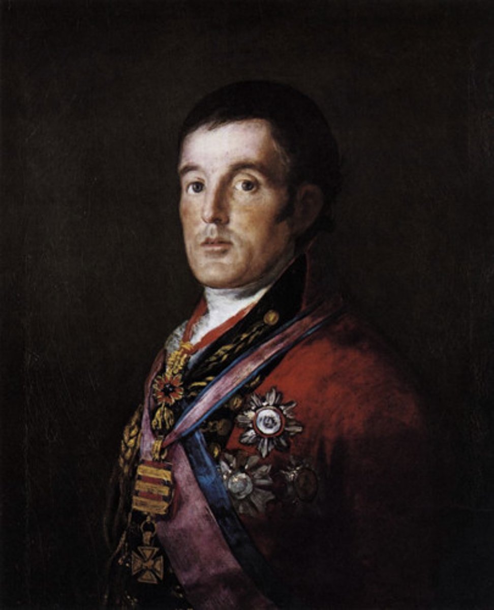 <p>____ was the commander of the allied British and Prussian forces at the Battle of Waterloo. He handed Napoleon his final defeat in June of 1815.</p>