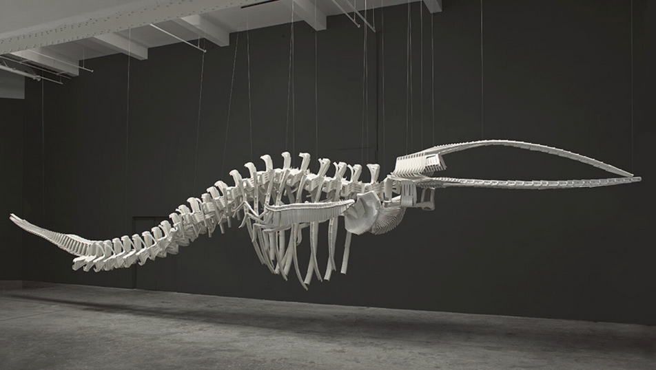 <p>Meaning: <span style="background-color: transparent;"><span>A whale skeleton made from plastic chairs, exploring consumerism, environmental damage, and colonial history. It transforms trash into art, connecting modern waste to past industry and Indigenous ideas of spiritual power.</span></span></p>