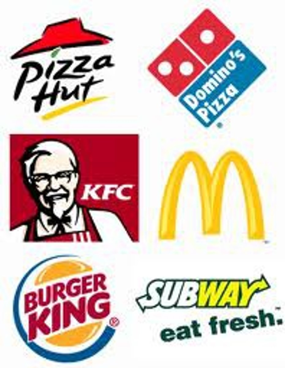 <p>a/the fast food "restaurant"</p>