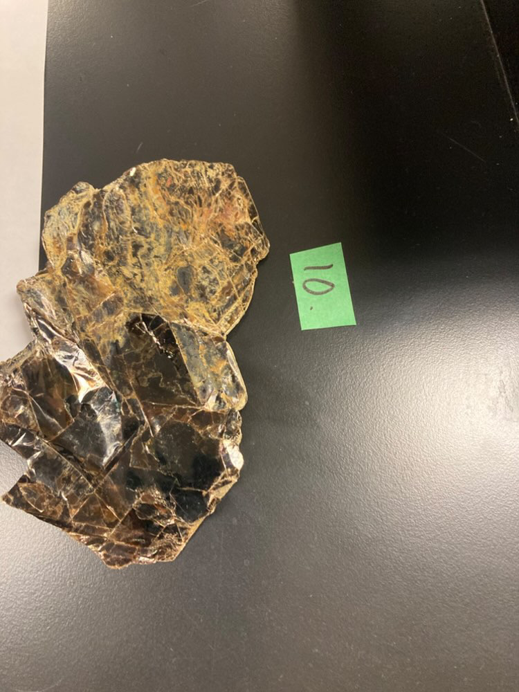 <p>This is…………. It is darker than #9 because it has more of this element in it………</p>